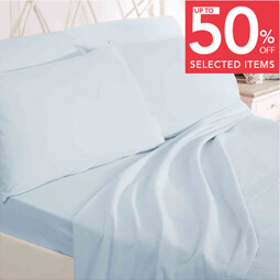 Save up to 50% off selected bedding